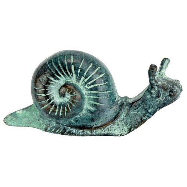 Land Snail Cast Bronze Garden Statue life with its realism sculptures art